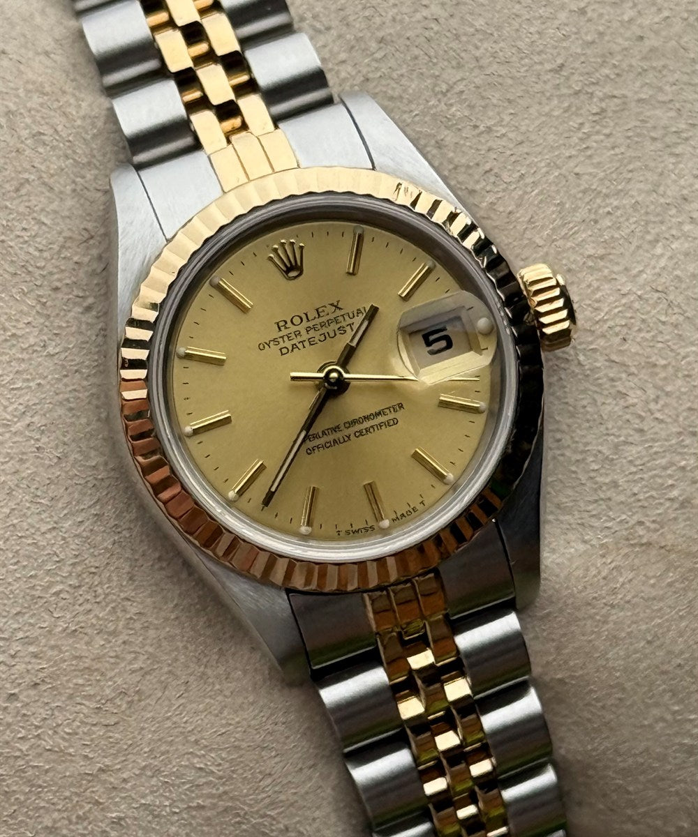 Rolex Lady-Datejust - 69173 - 26 mm - Champagnerfarben