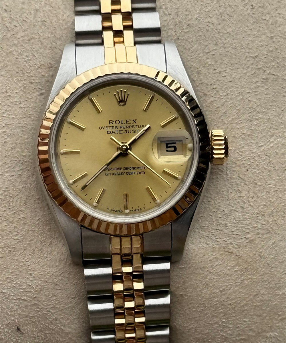 Rolex Lady-Datejust - 69173 - 26 mm - Champagnerfarben