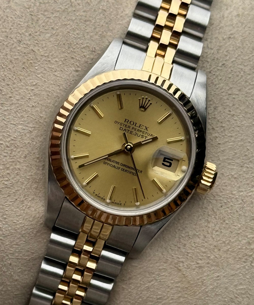 Rolex Lady-Datejust - 69173 - 26 mm - Champagnerfarben