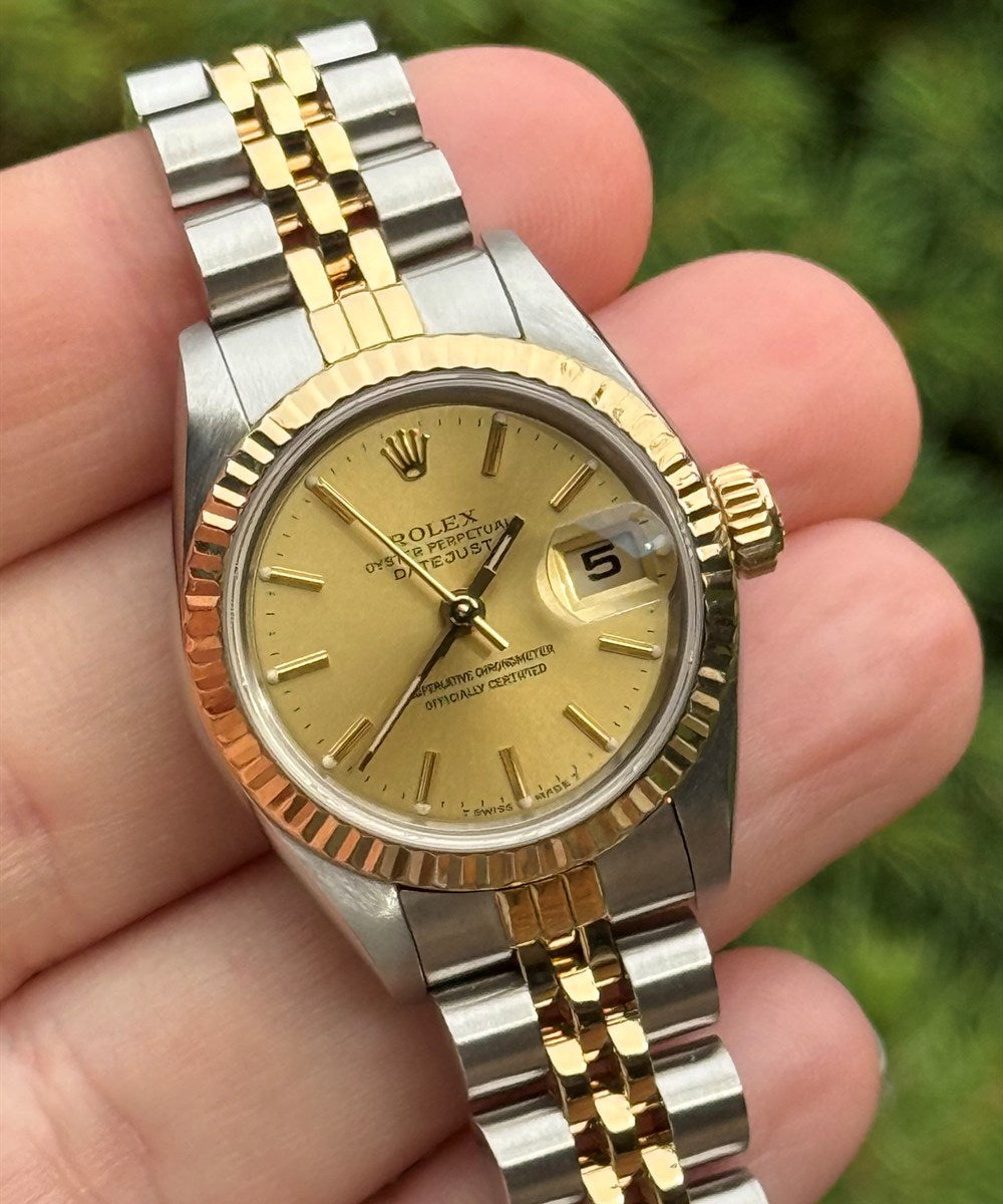 Rolex Lady-Datejust - 69173 - 26 mm - Champagnerfarben