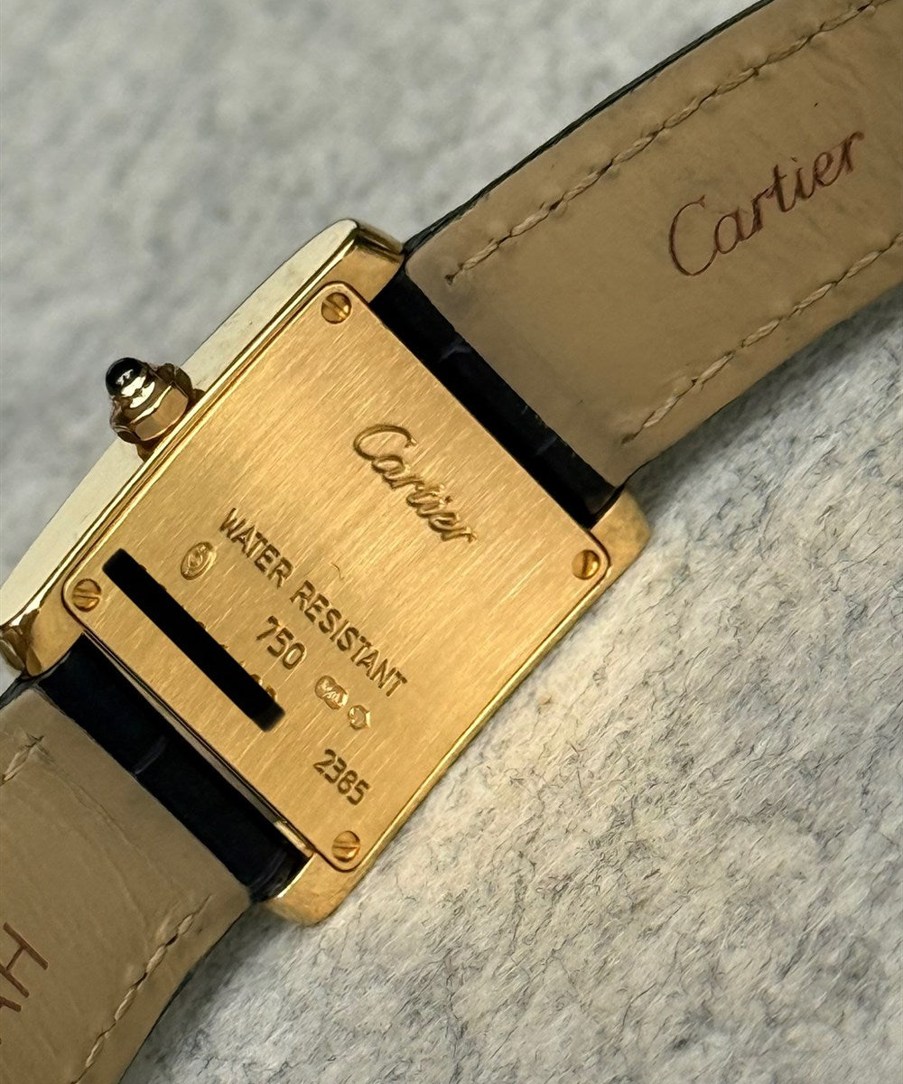 Cartier Tank Française - 2385 - 20 x 25 mm - Champagnerfarben