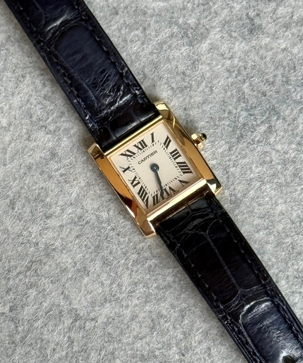 Cartier Tank Française - 2385 - 20 x 25 mm - Champagnerfarben