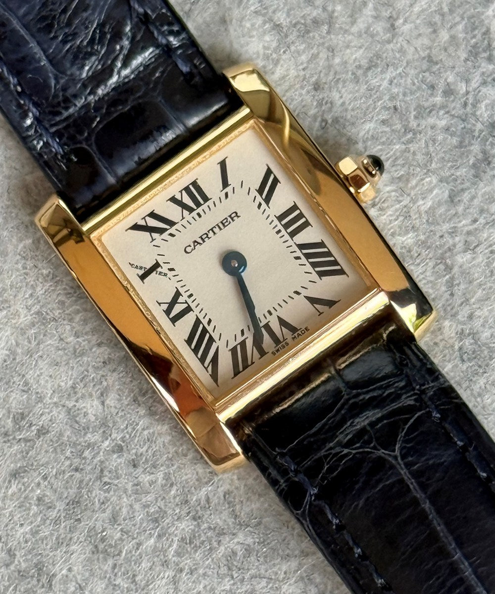 Cartier Tank Française - 2385 - 20 x 25 mm - Champagnerfarben