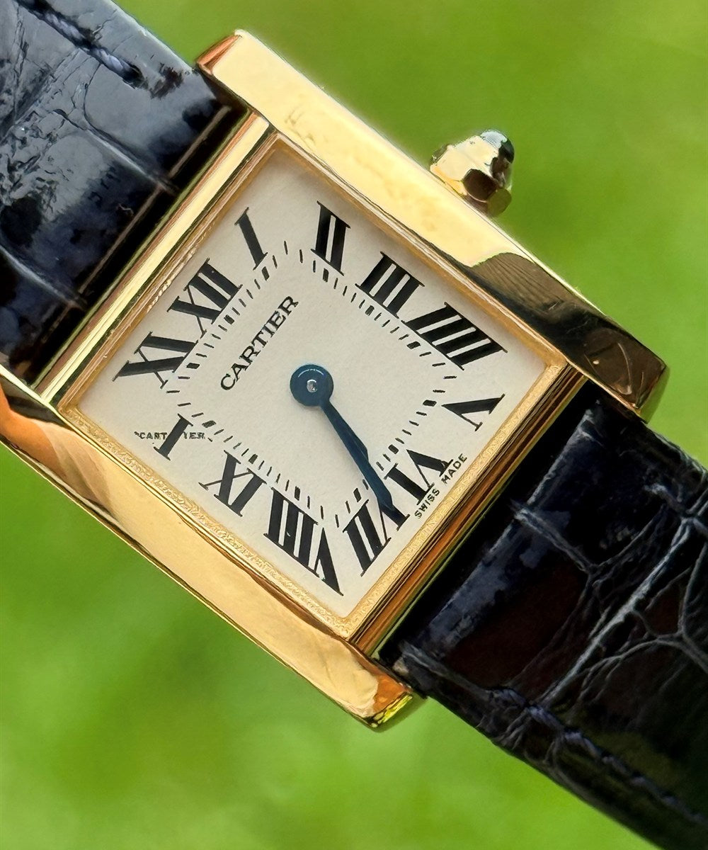Cartier Tank Française - 2385 - 20 x 25 mm - Champagnerfarben