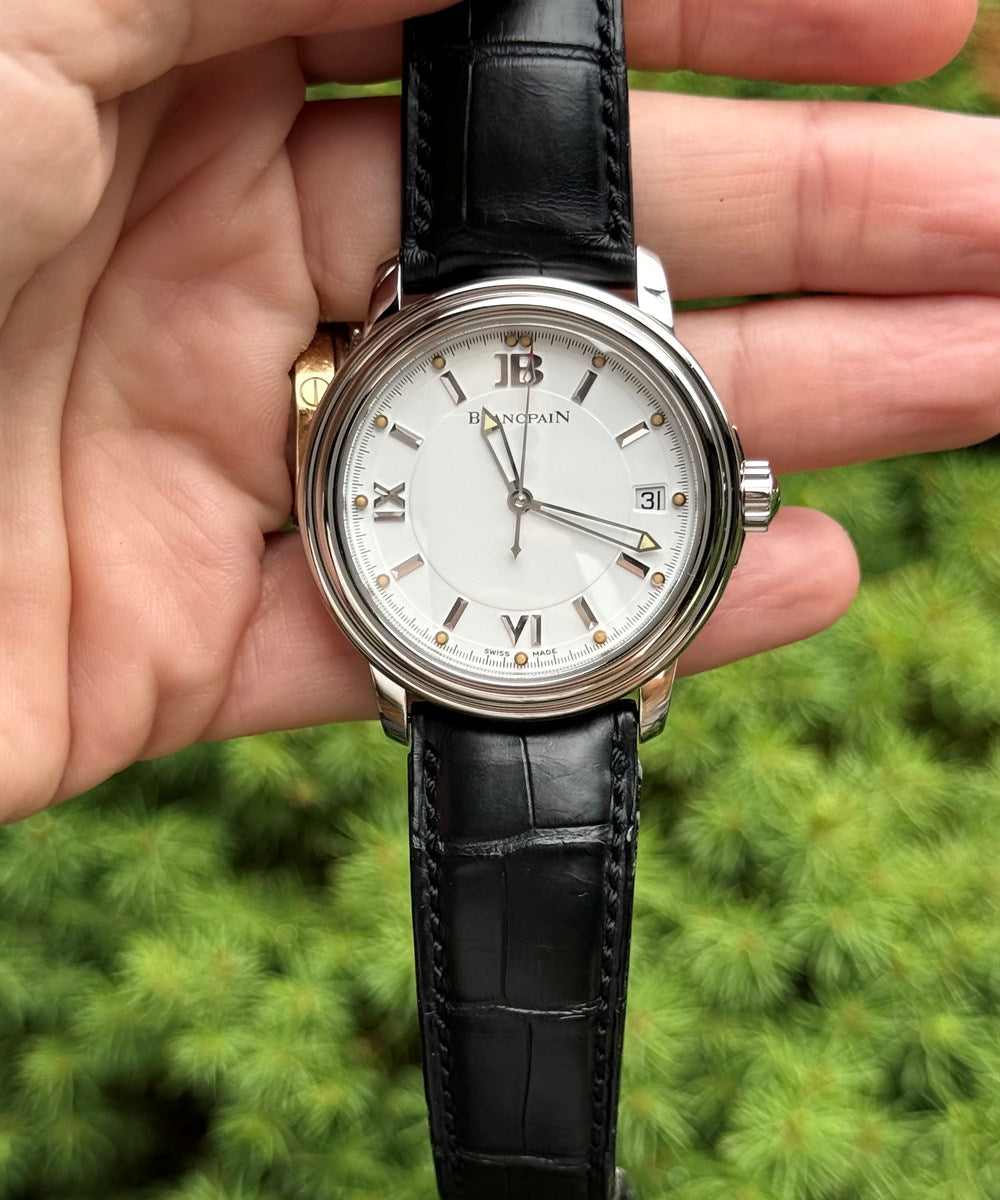 Blancpain Léman Ultra Slim - 2100.1127.53 - 38 mm - Weiß