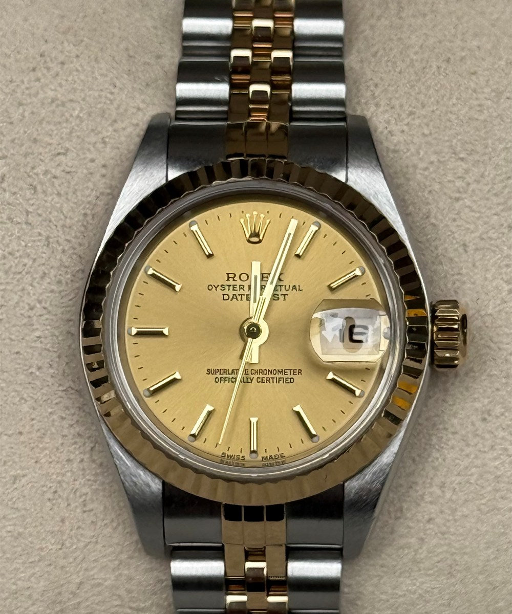 Rolex Lady-Datejust - 79173 - 26 mm - Champagnerfarben