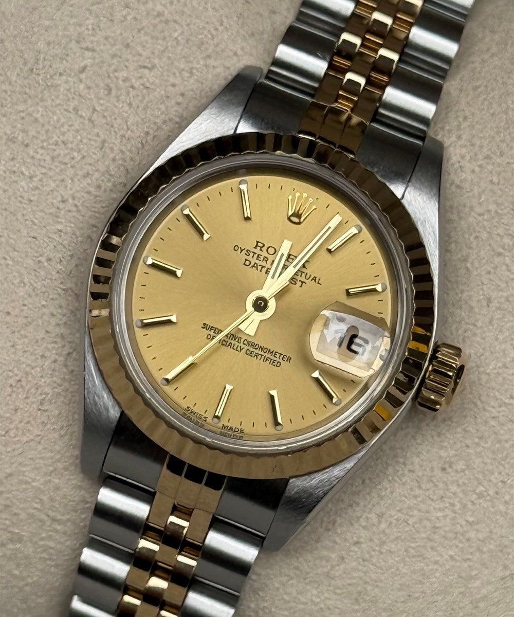 Rolex Lady-Datejust - 79173 - 26 mm - Champagnerfarben