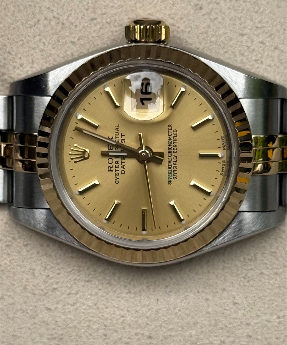 Rolex Lady-Datejust - 79173 - 26 mm - Champagnerfarben