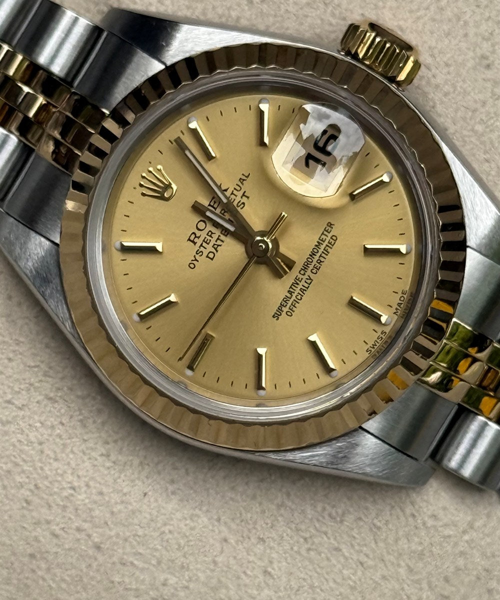 Rolex Lady-Datejust - 79173 - 26 mm - Champagnerfarben