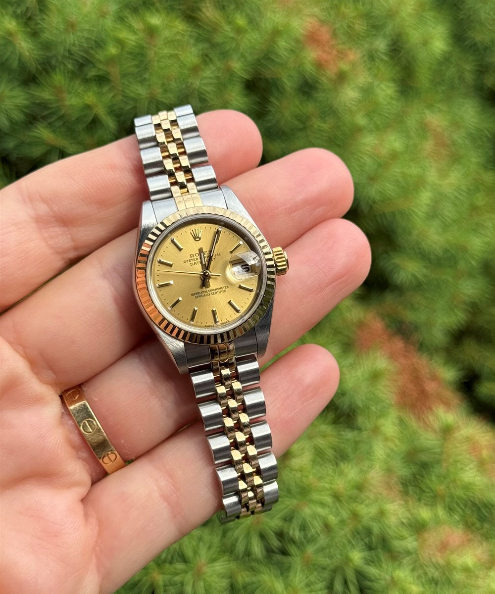 Rolex Lady-Datejust - 79173 - 26 mm - Champagnerfarben