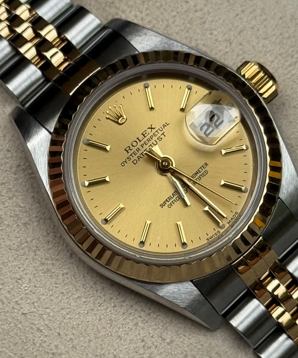 Rolex Lady-Datejust - 79173 - 26 mm - Champagnerfarben