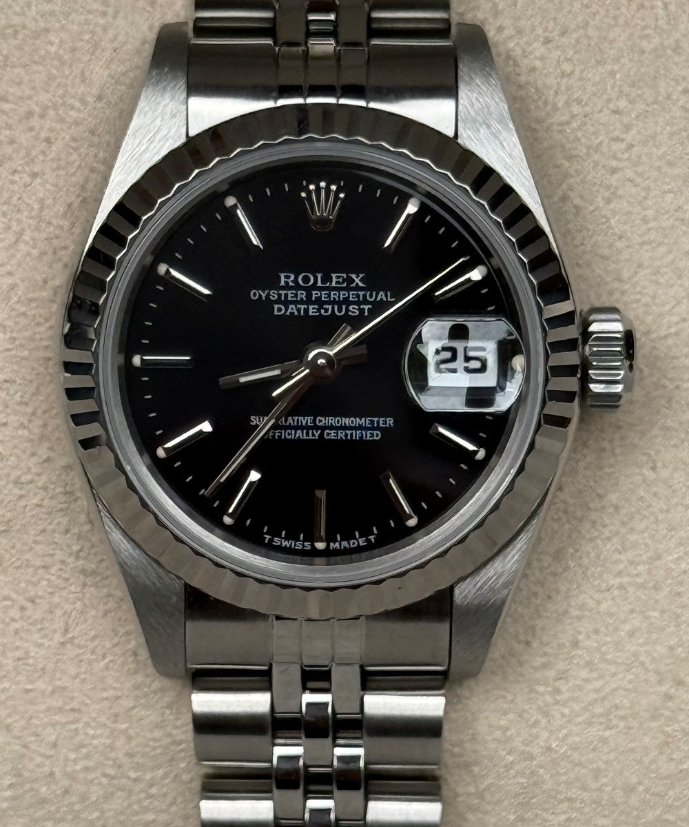 Rolex Lady-Datejust - 69174 - 26 mm - Schwarz