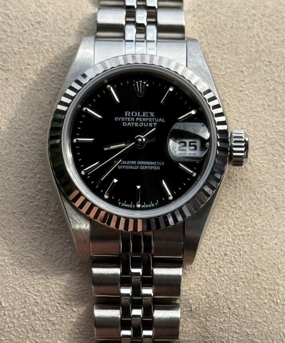 Rolex Lady-Datejust - 69174 - 26 mm - Schwarz