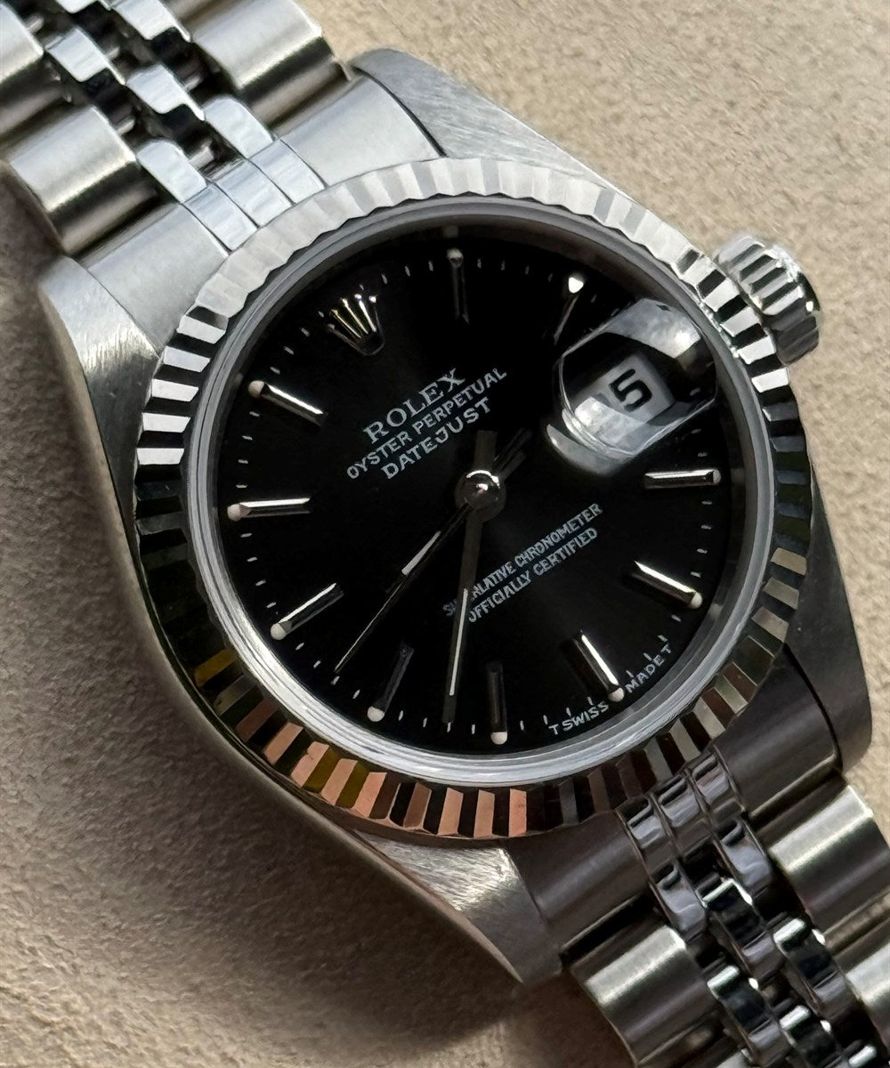 Rolex Lady-Datejust - 69174 - 26 mm - Schwarz