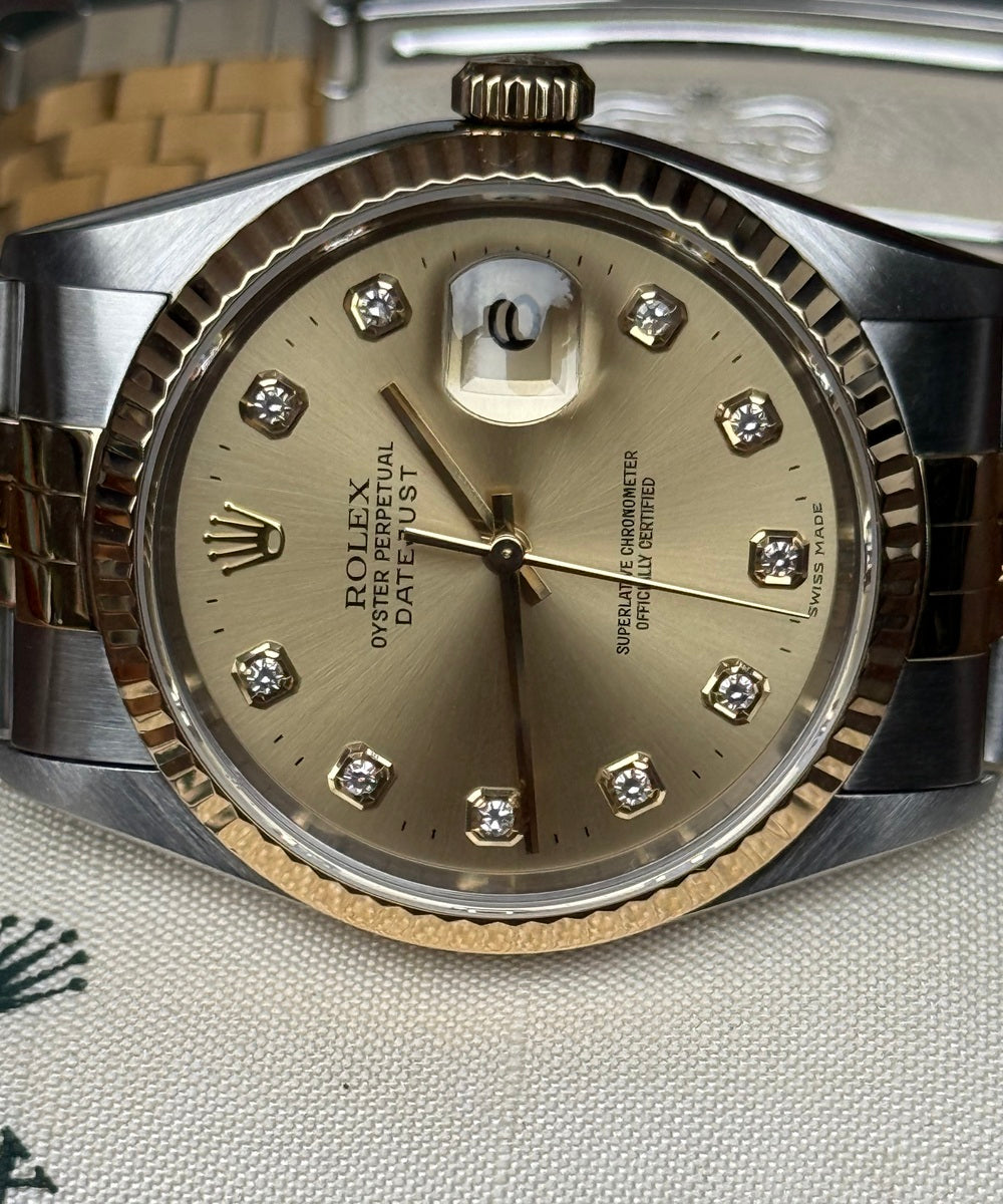 Rolex Datejust 36 16233 - Big Diamond dial Top Condition