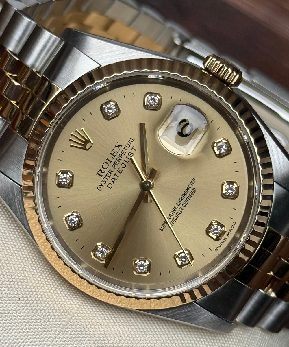 Rolex Datejust 36 16233 - Big Diamond dial Top Condition