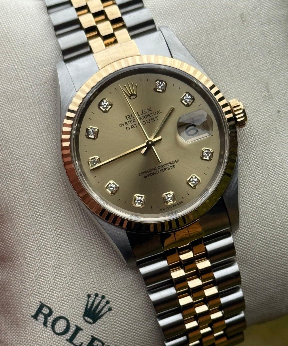 Rolex Datejust 36 16233 - Big Diamond dial Top Condition