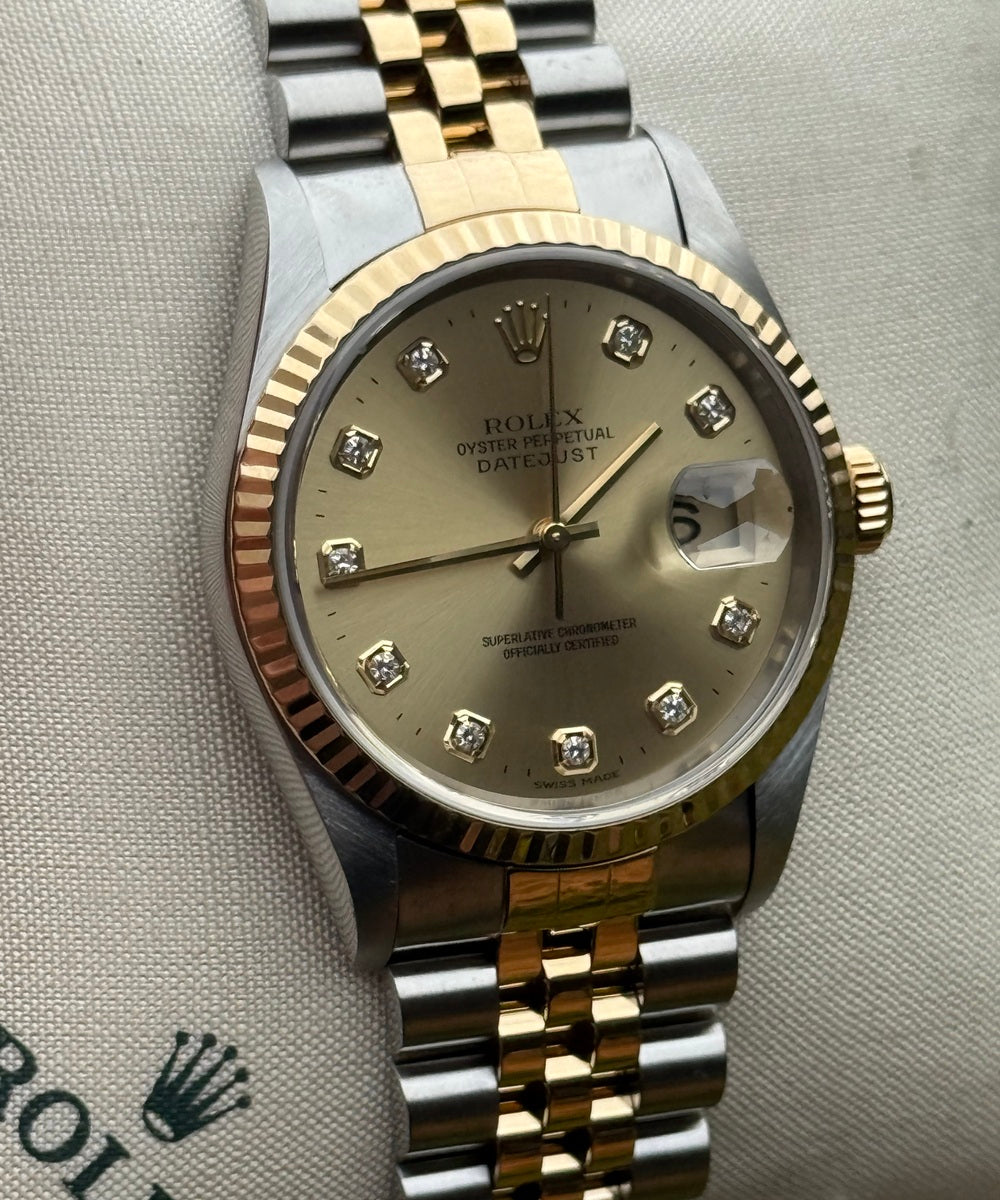 Rolex Datejust 36 16233 - Big Diamond dial Top Condition