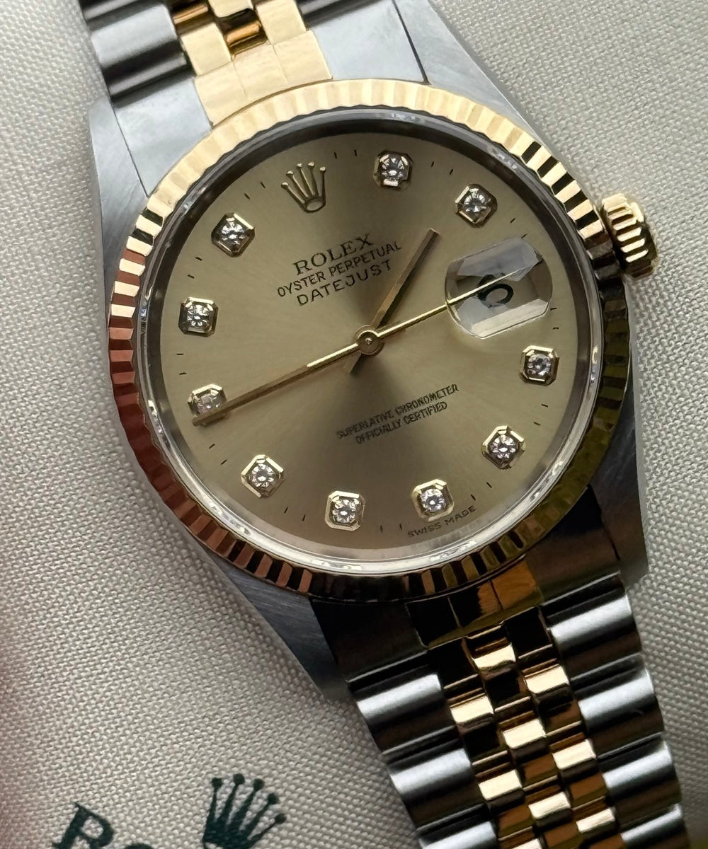 Rolex Datejust 36 16233 - Big Diamond dial Top Condition