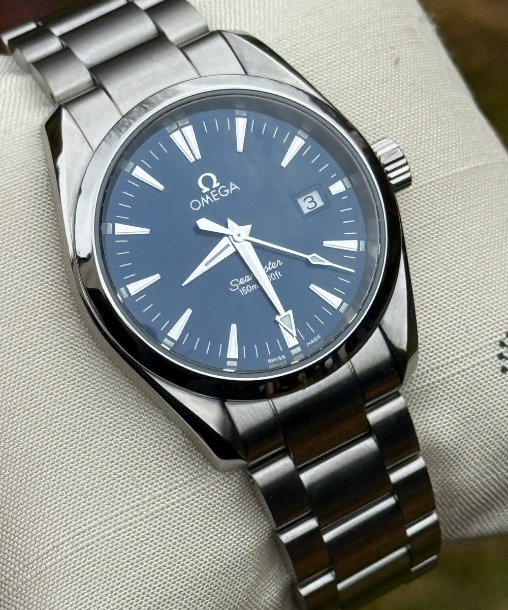 Omega Seamaster Aqua Terra 2518.80 (Seamaster Aqua Terra Blue) - Classic 36mm - blue dial