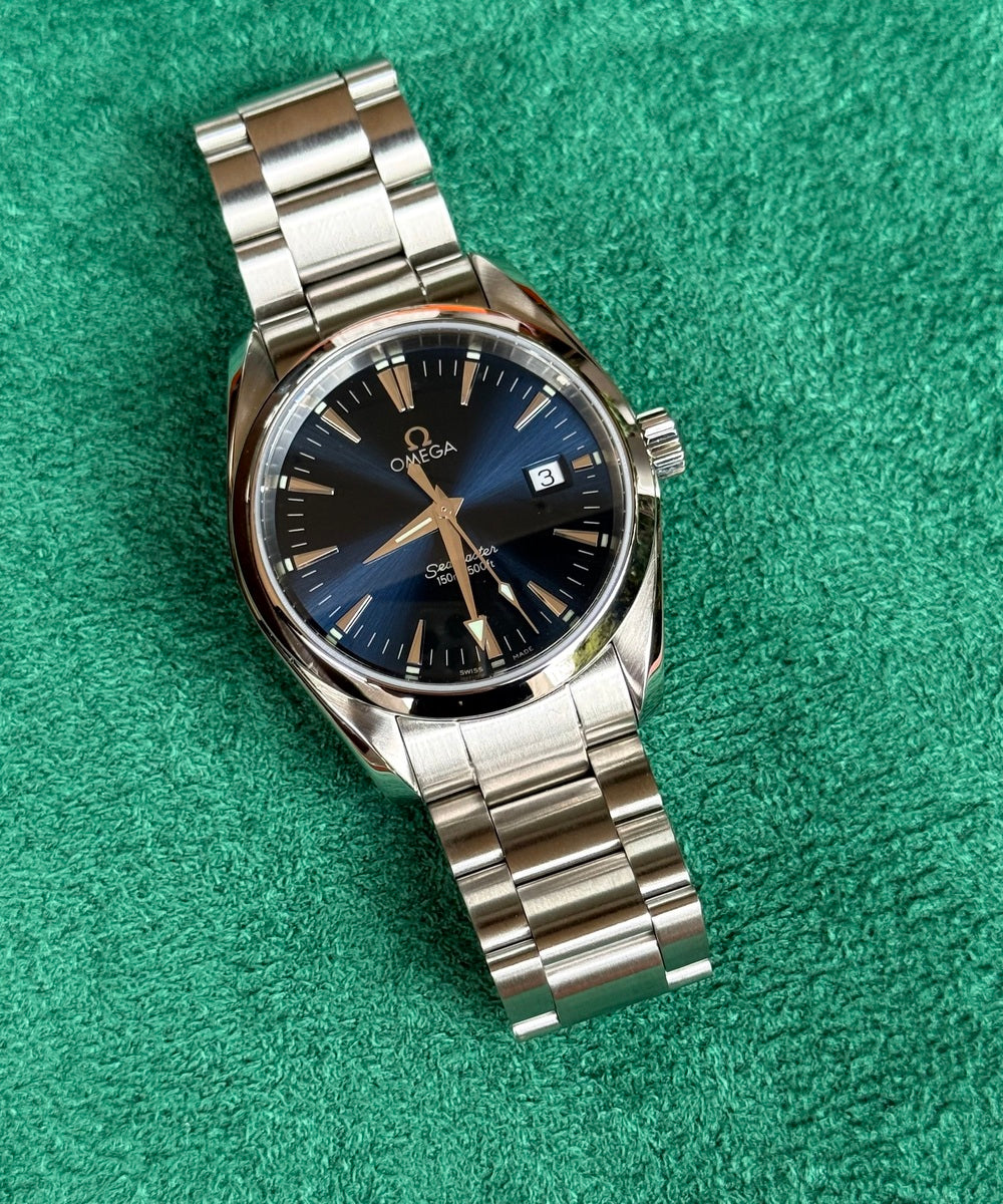 Omega Seamaster Aqua Terra 2518.80 (Seamaster Aqua Terra Blue) - Classic 36mm - blue dial