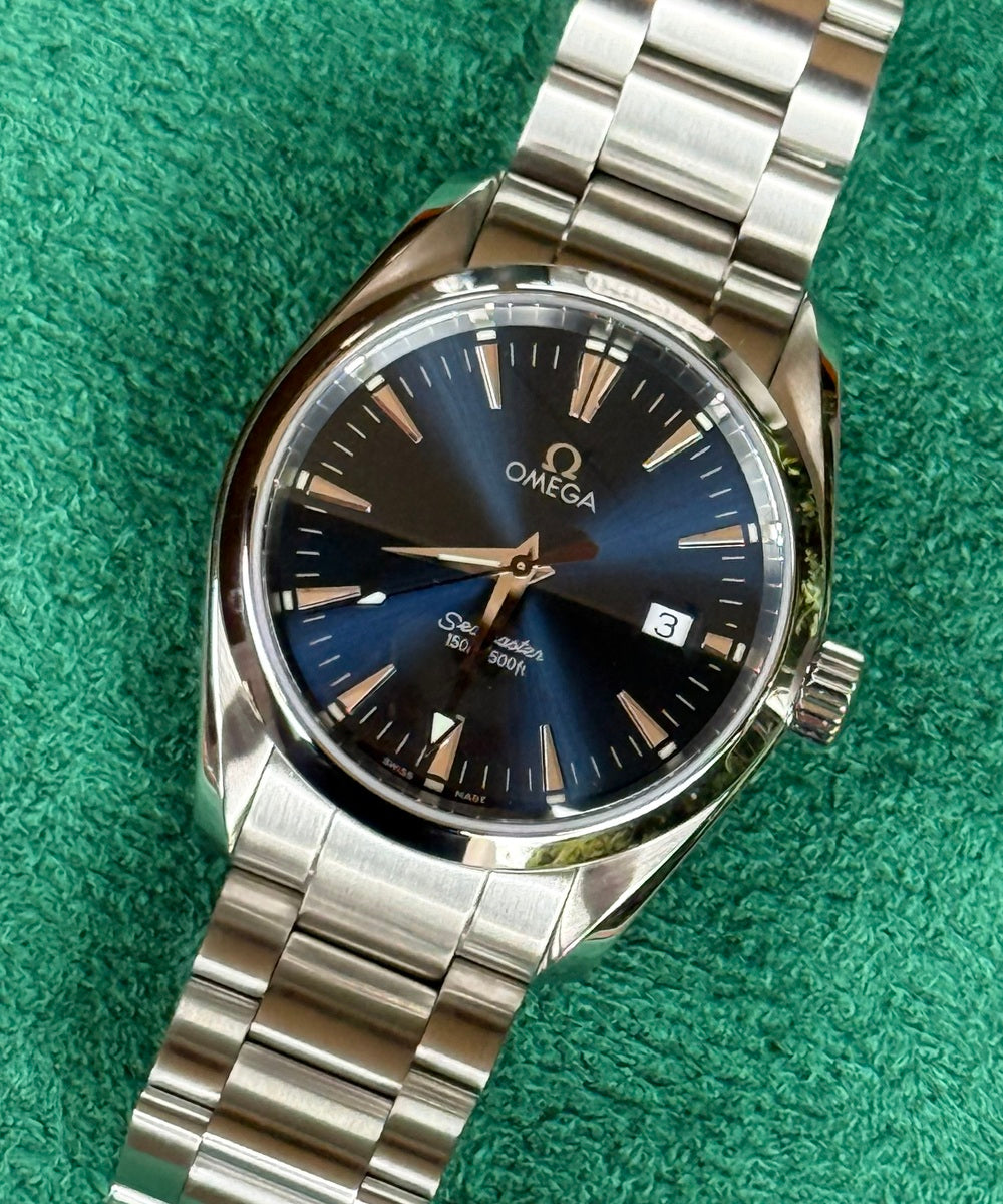 Omega Seamaster Aqua Terra 2518.80 (Seamaster Aqua Terra Blue) - Classic 36mm - blue dial