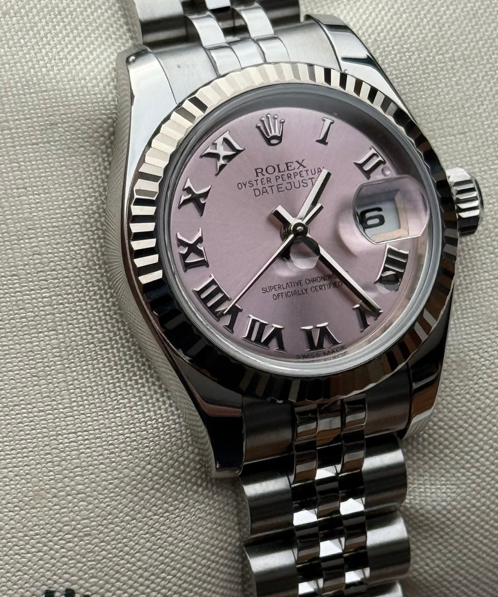 Rolex Lady-Datejust 179174 (Jubilee) - Pink dial Top condition 26mm - Superjubilee