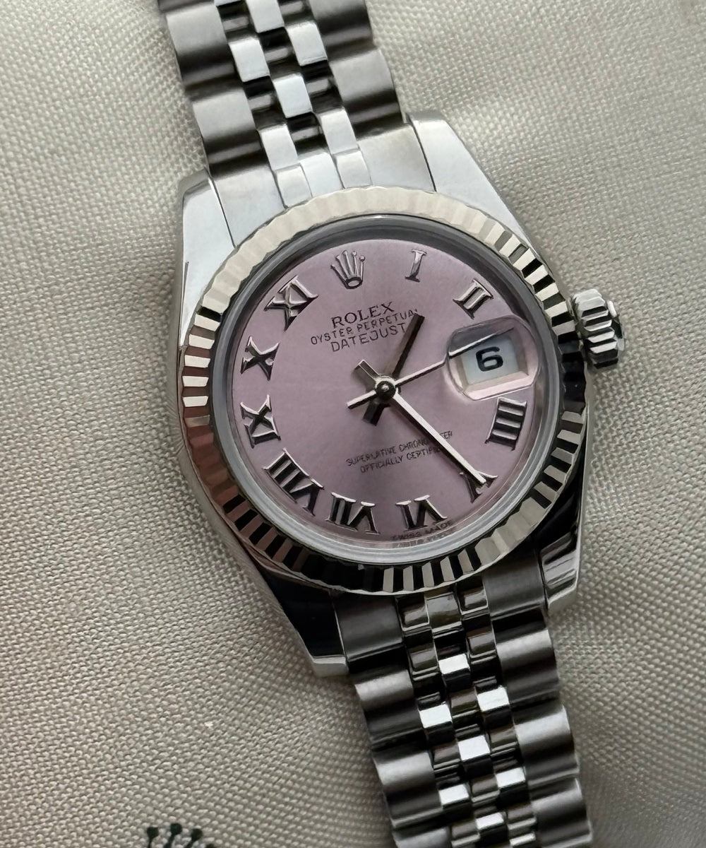Rolex Lady-Datejust 179174 (Jubilee) - Pink dial Top condition 26mm - Superjubilee