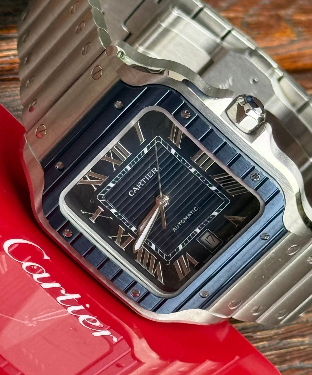 Cartier Santos WSSA0048 - De Cartier Blue Dial 2022 Release Top condition like new - 99% unworn