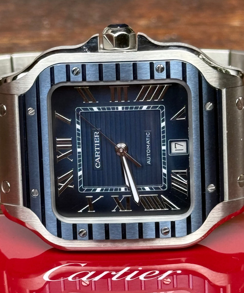 Cartier Santos WSSA0048 - De Cartier Blue Dial 2022 Release Top condition like new - 99% unworn