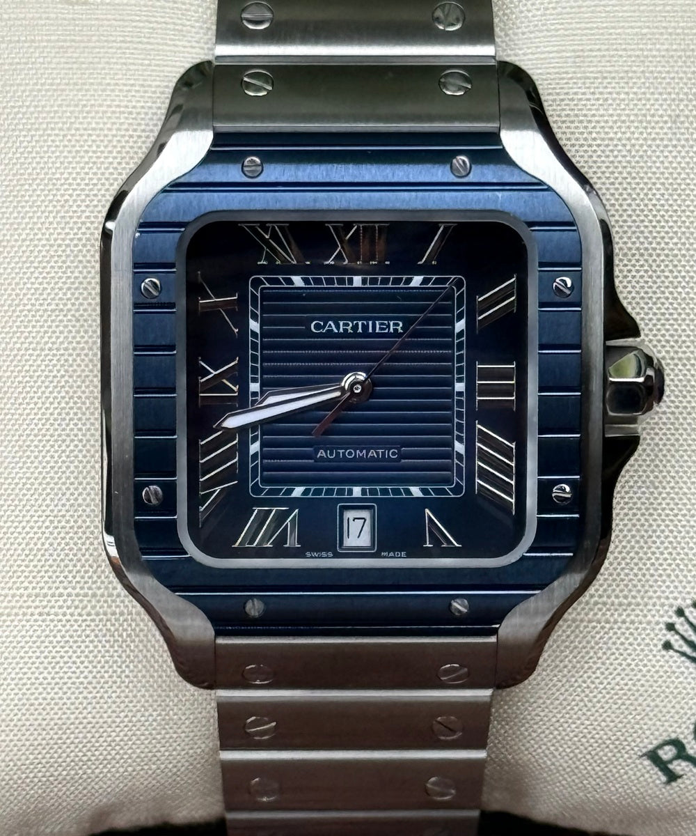 Cartier Santos WSSA0048 - De Cartier Blue Dial 2022 Release Top condition like new - 99% unworn
