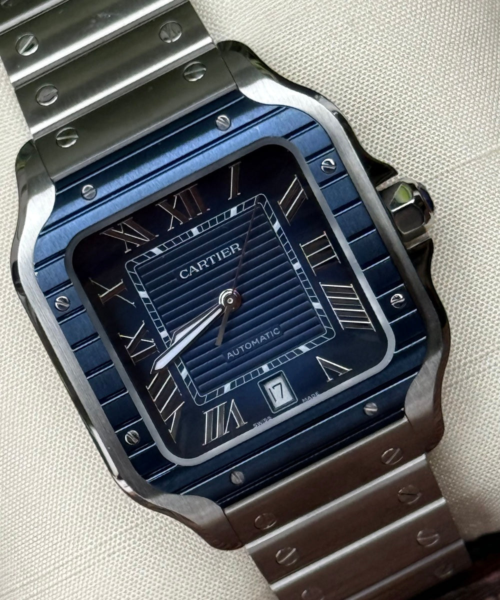 Cartier Santos WSSA0048 - De Cartier Blue Dial 2022 Release Top condition like new - 99% unworn