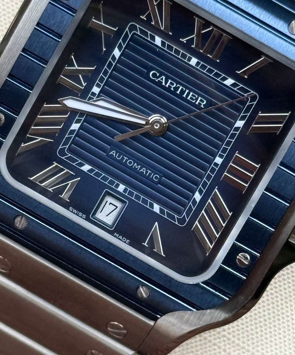 Cartier Santos WSSA0048 - De Cartier Blue Dial 2022 Release Top condition like new - 99% unworn