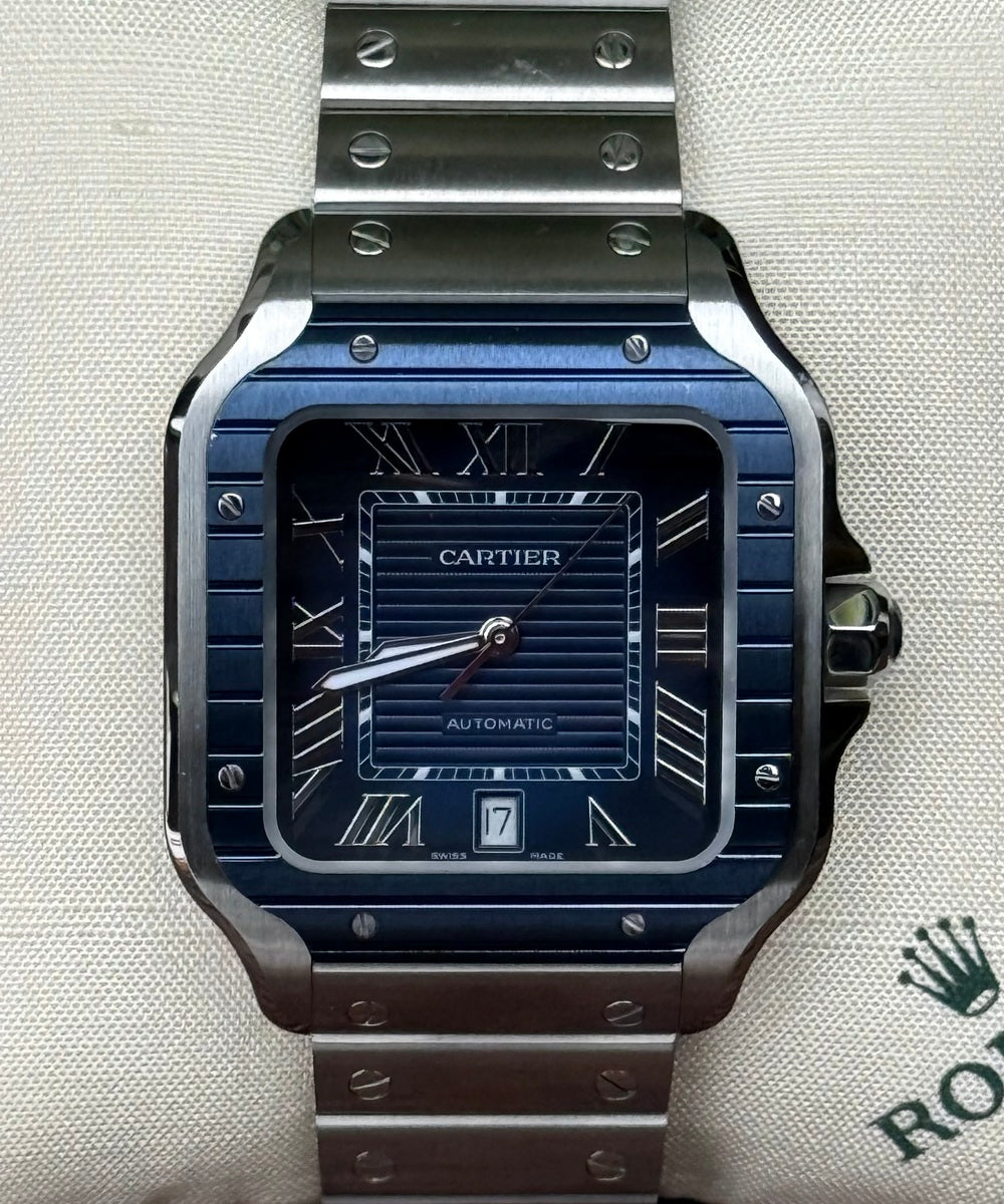Cartier Santos WSSA0048 - De Cartier Blue Dial 2022 Release Top condition like new - 99% unworn