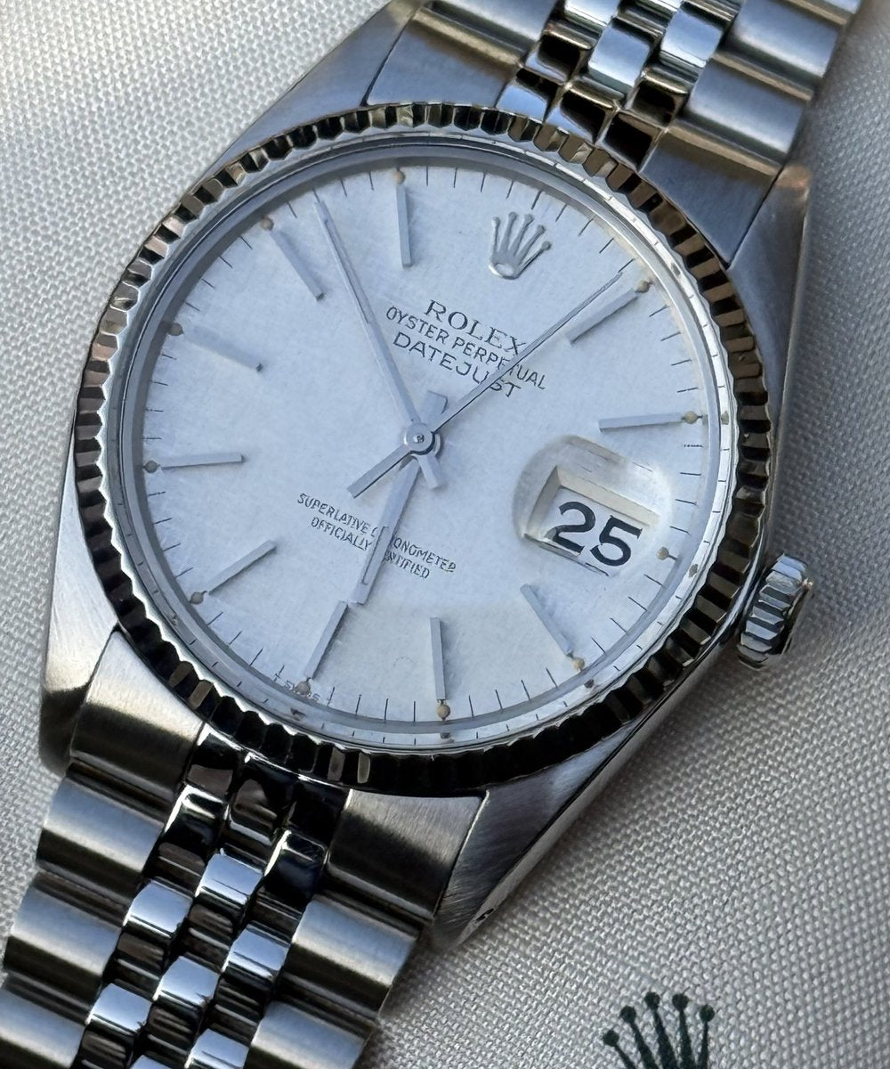 Rolex Datejust 36 16014 - Linen Dial Top Condition + Rolex Service / NFT Card 10/27