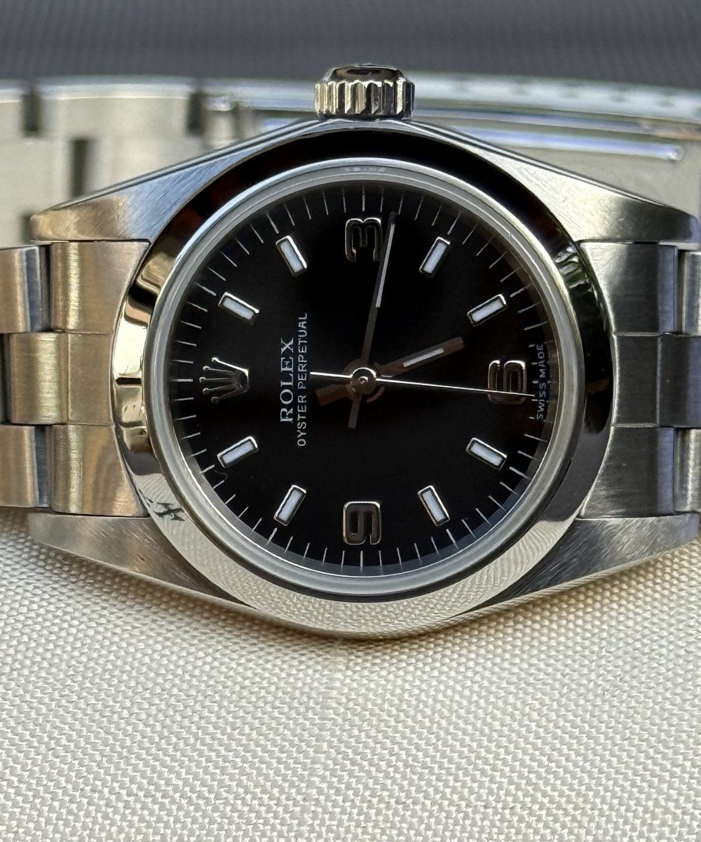 Rolex Oyster Perpetual 76080 (Arabic Dial) - Lady Fullset Top Condition like new