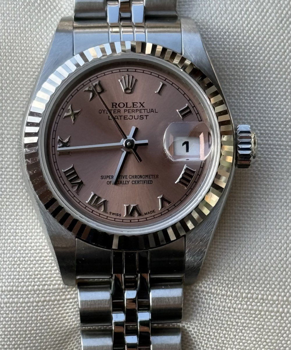 Rolex Lady-Datejust 79174 - Top condition box and papers rose dial
