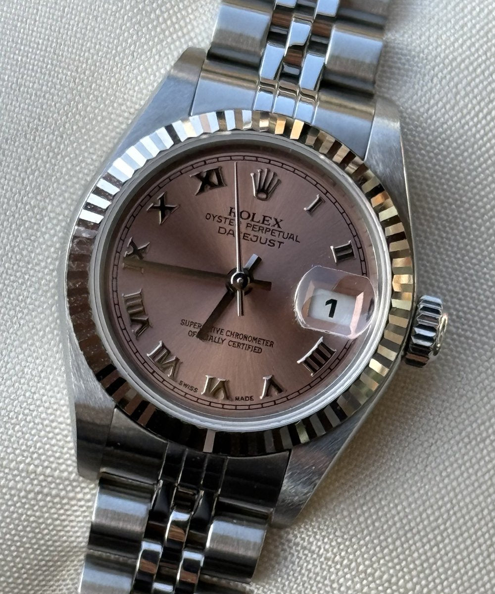 Rolex Lady-Datejust 79174 - Top condition box and papers rose dial