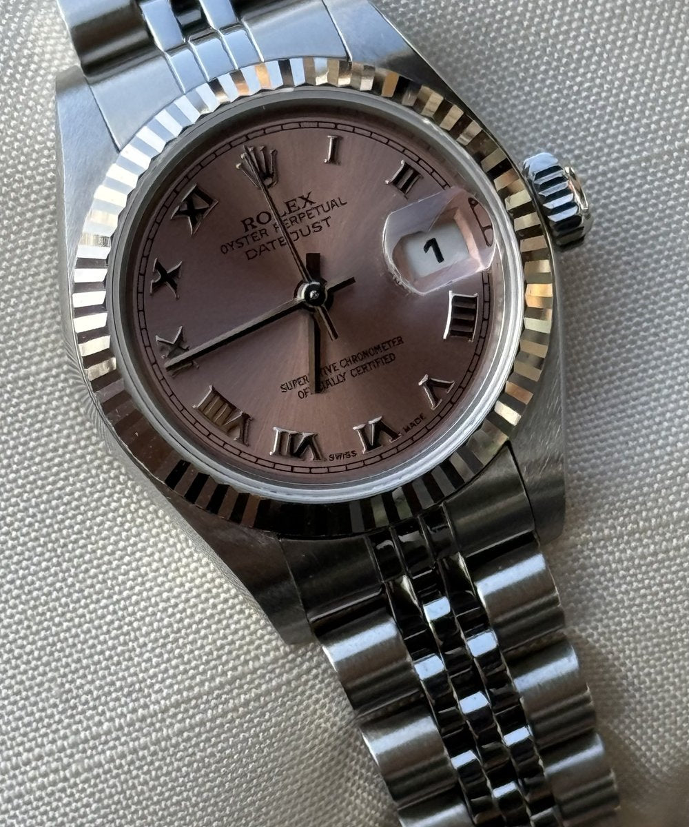 Rolex Lady-Datejust 79174 - Top condition box and papers rose dial