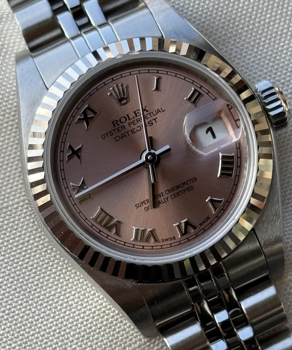 Rolex Lady-Datejust 79174 - Top condition box and papers rose dial