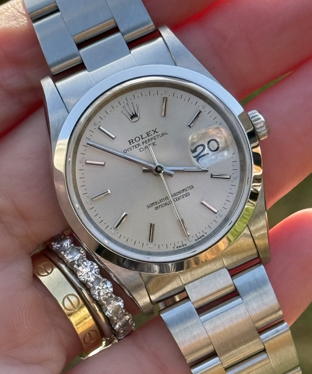 Rolex Oyster Perpetual - 15200 - 34 mm - Silber