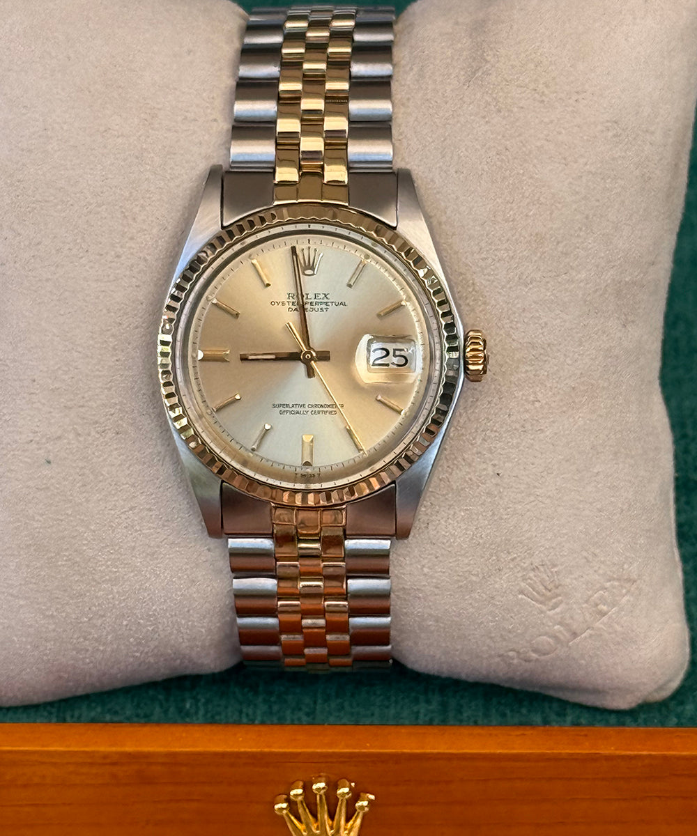 Rolex - Datejust 36 - 1601 (Bicolor) - 36 mm - steel/gold top condition no stretched
