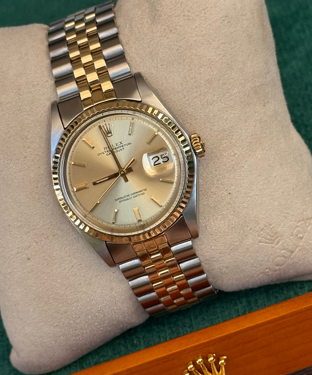 Rolex - Datejust 36 - 1601 (Bicolor) - 36 mm - steel/gold top condition no stretched