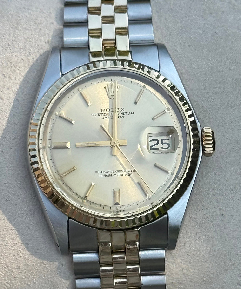 Rolex - Datejust 36 - 1601 (Bicolor) - 36 mm - steel/gold top condition no stretched