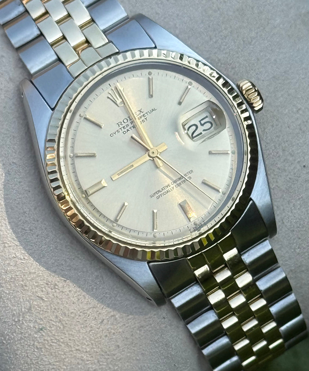 Rolex - Datejust 36 - 1601 (Bicolor) - 36 mm - steel/gold top condition no stretched