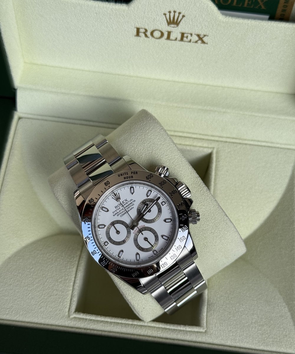 Rolex Daytona 116520 (Daytona (1988-2015)) - Excellent condition like new! Fullset - big clasp