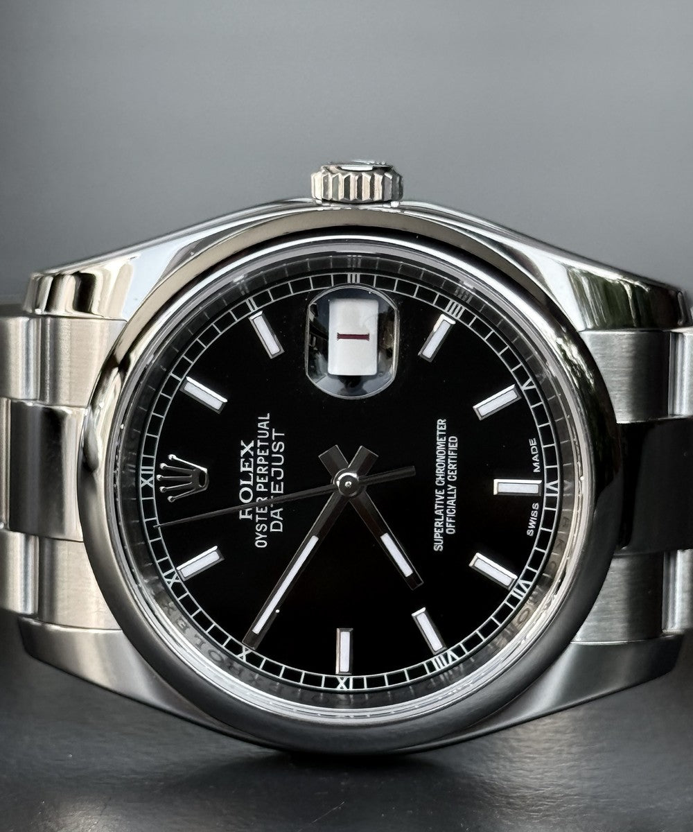 Rolex Datejust - 116200 - 36 mm - Schwarz