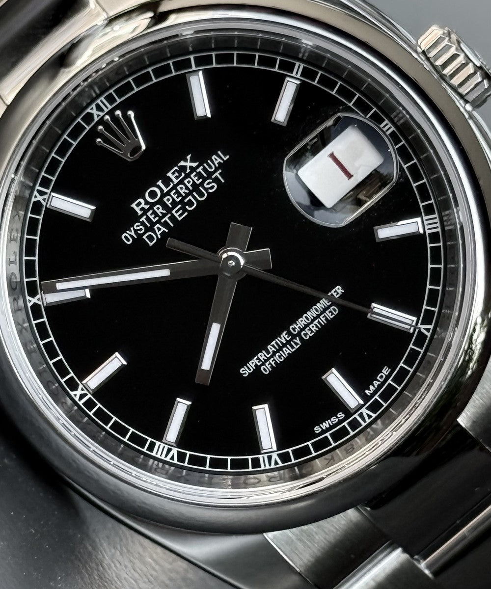 Rolex Datejust - 116200 - 36 mm - Schwarz