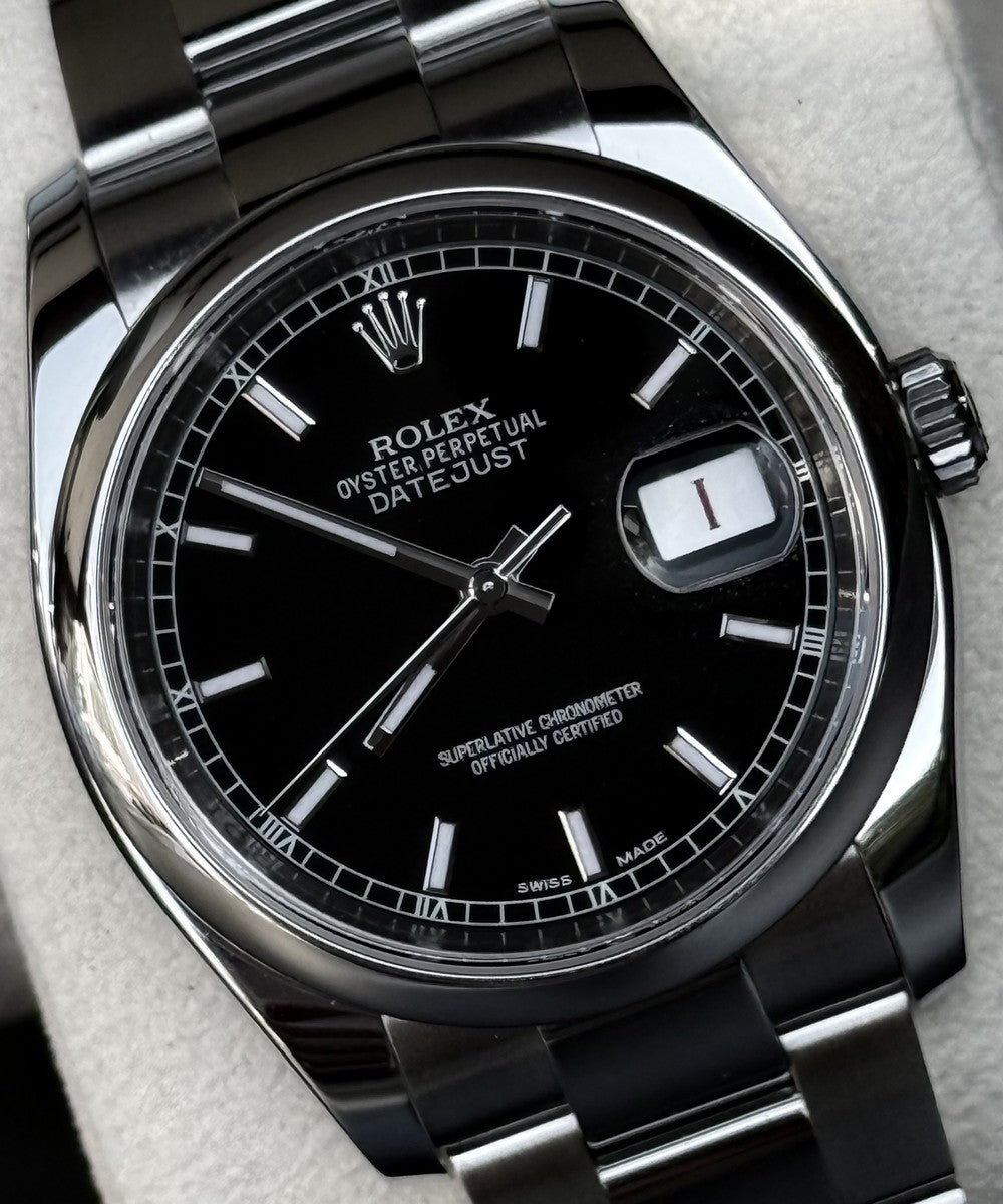 Rolex Datejust - 116200 - 36 mm - Schwarz