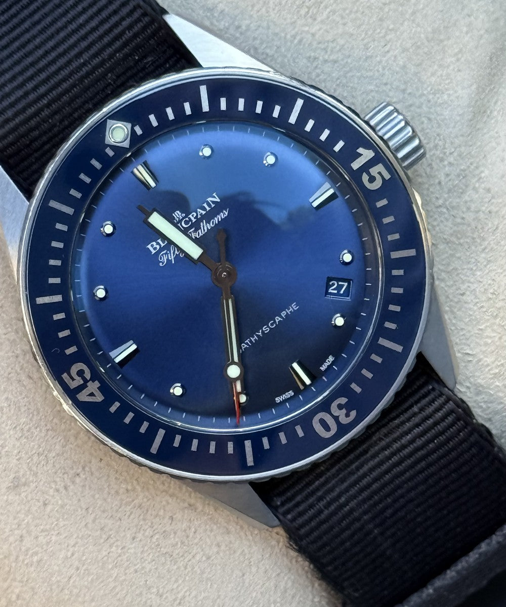 Blancpain Fifty Fathoms Bathyscaphe - 5100-1140 - 38 mm - Blau